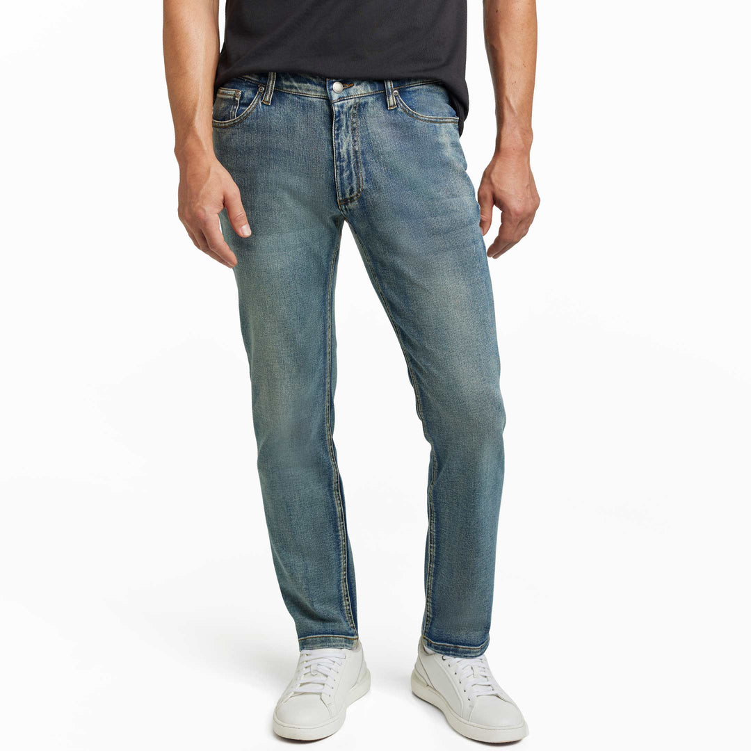 Ash & Erie Medium Wash Denim Jeans for Short Men   Lightweight Jeans