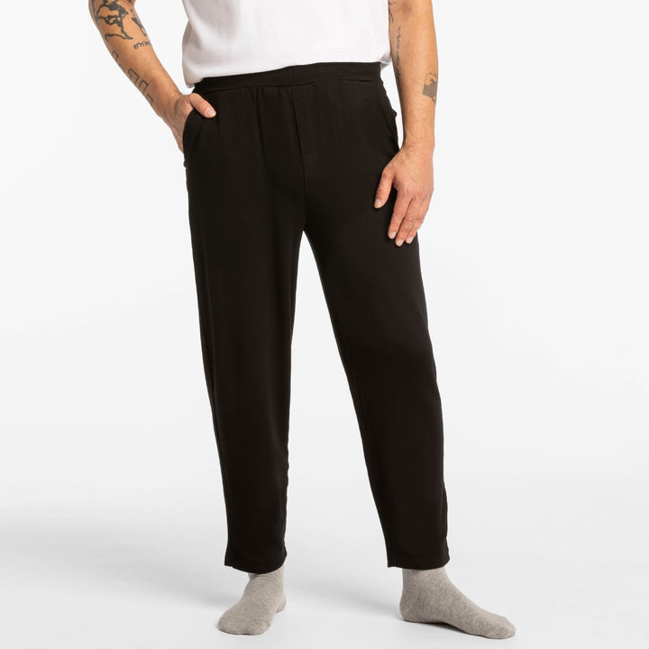 Ash & Erie Black Lounge Pant for Short Men   Lounge Pant