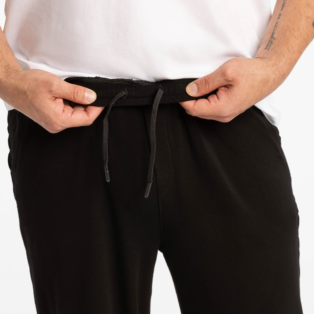 Ash & Erie Black Lounge Pant for Short Men   Lounge Pant