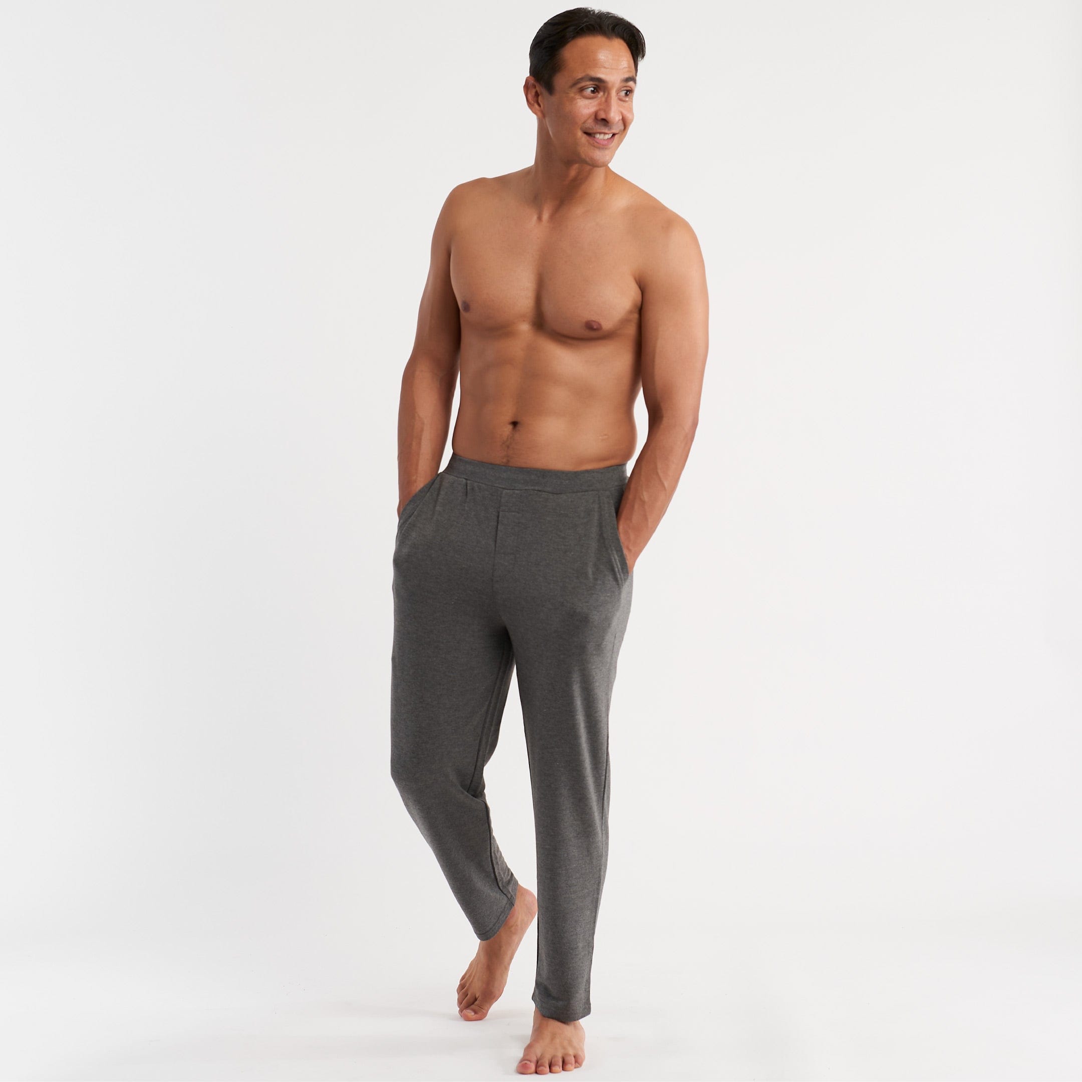 Jockey Men's Sleepwear Staycool Lounge Pant, Grey Heather, M at