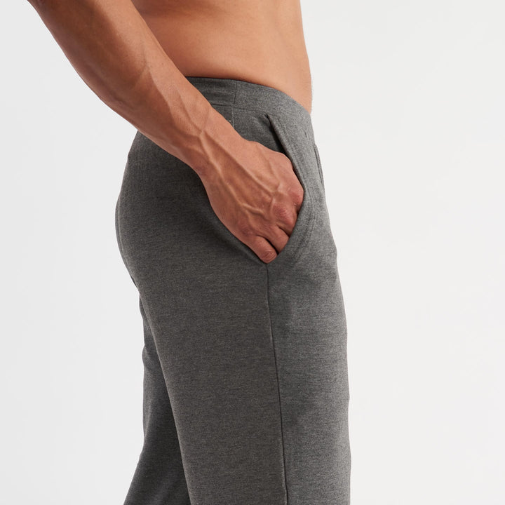 Ash & Erie Heather Grey Lounge Pant for Short Men   Lounge Pant