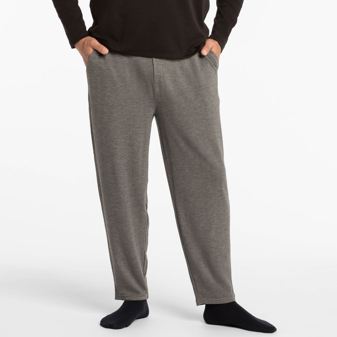 Ash & Erie Heather Grey Lounge Pant for Short Men   Lounge Pant