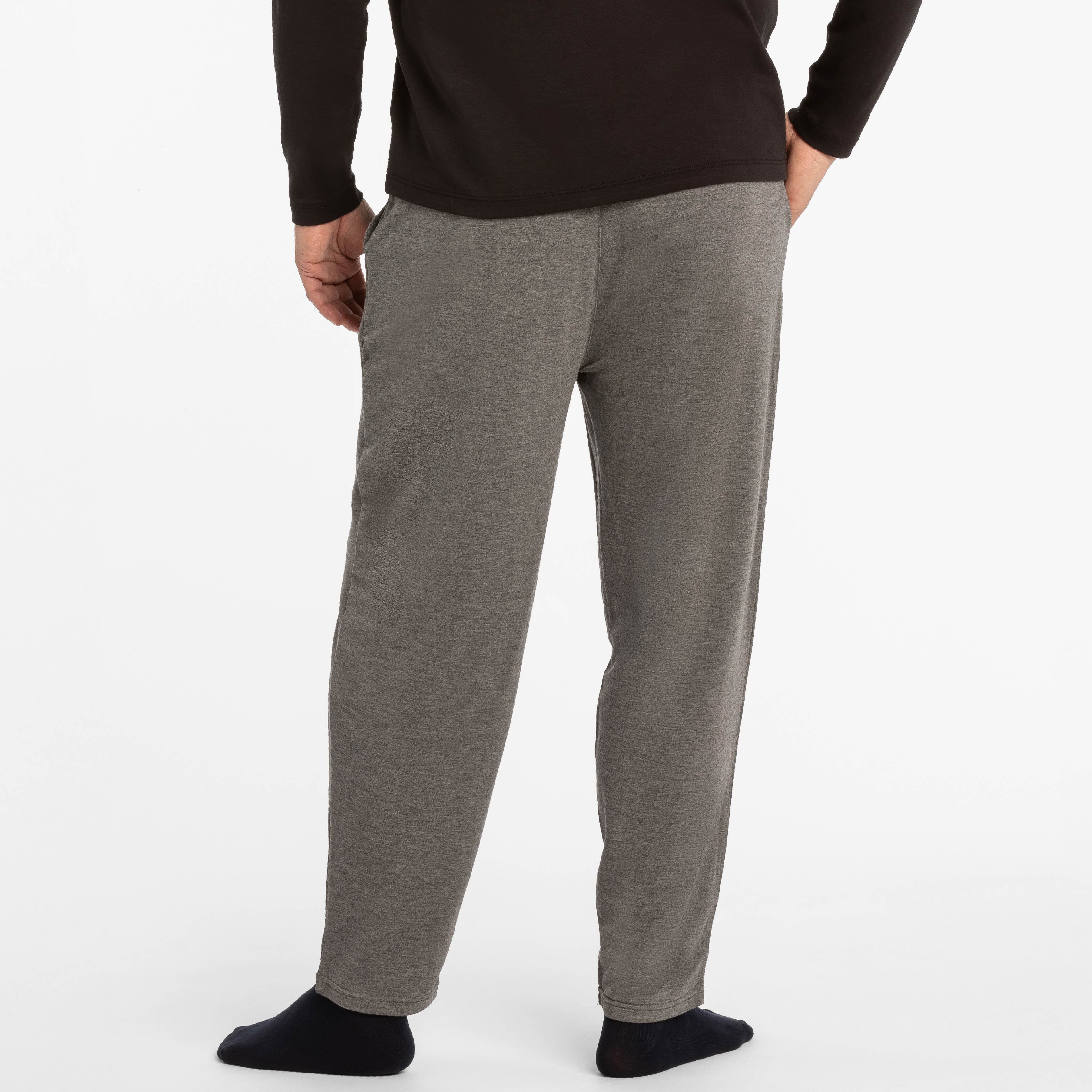 Ash & Erie Heather Grey Lounge Pant for Short Men