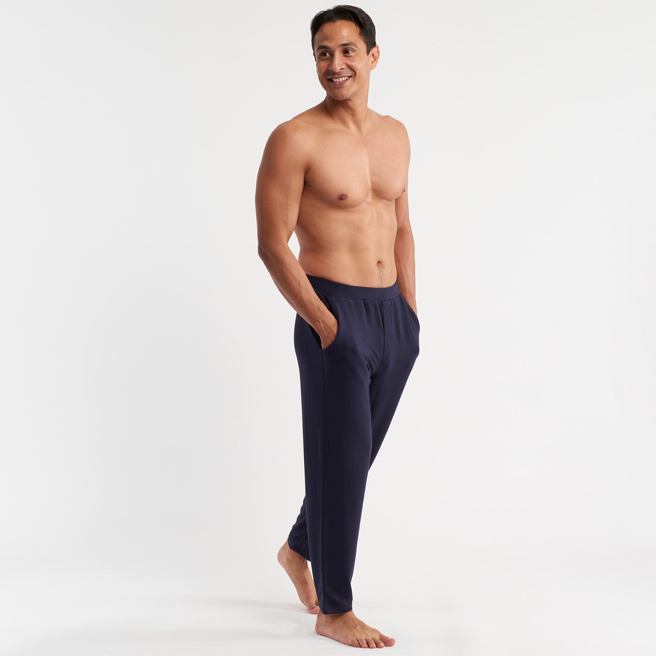 Ash Erie Navy Lounge Pant for Short Men