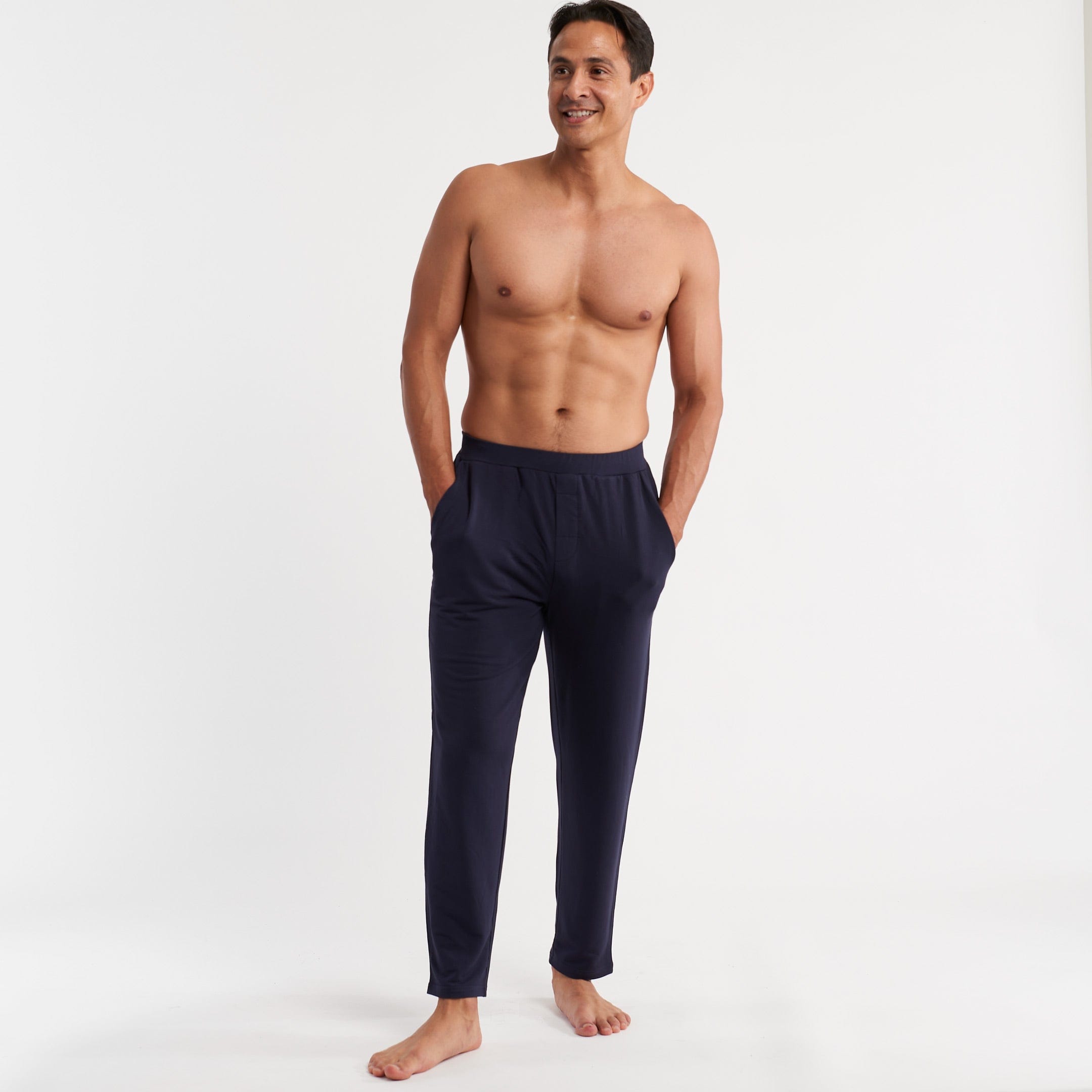 Ash Erie Navy Lounge Pant for Short Men