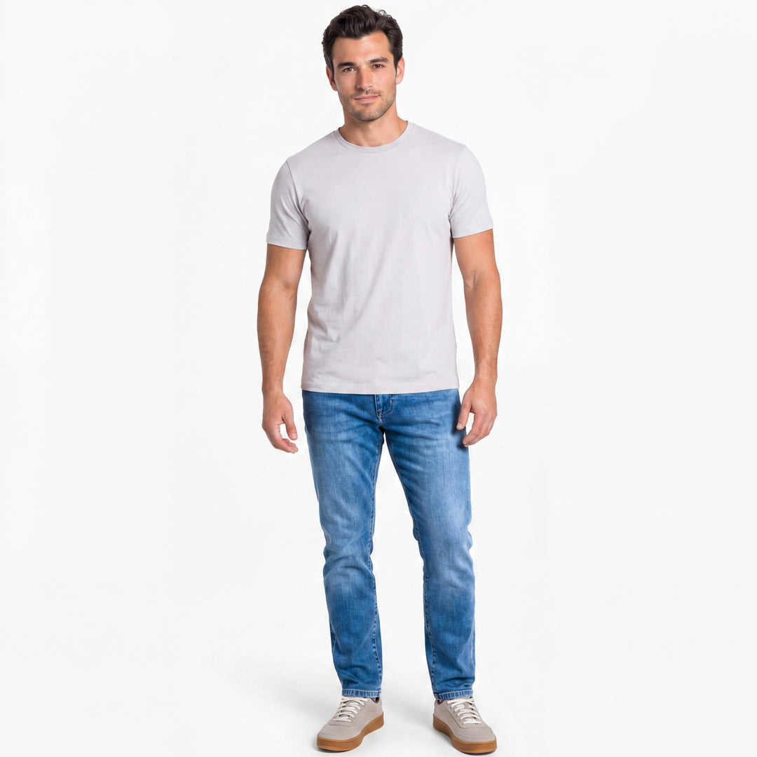 Ash & Erie Blue Wash Midtown Jeans for Short Men   Midtown Jeans