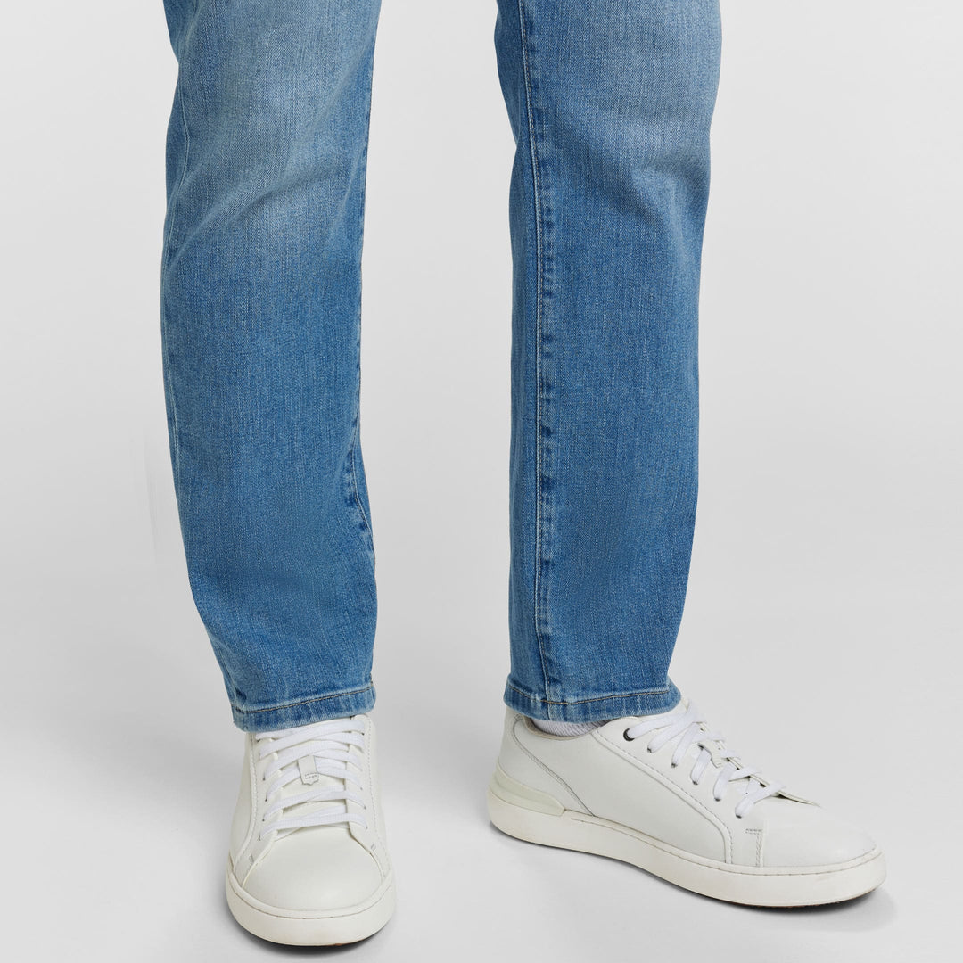 Ash & Erie Blue Wash Midtown Jeans for Short Men   Midtown Jeans