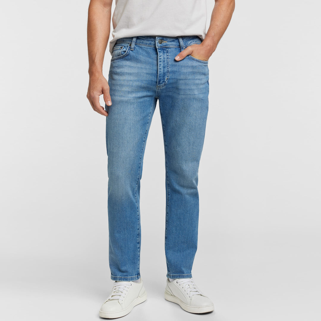 Ash & Erie Blue Wash Midtown Jeans for Short Men   Midtown Jeans
