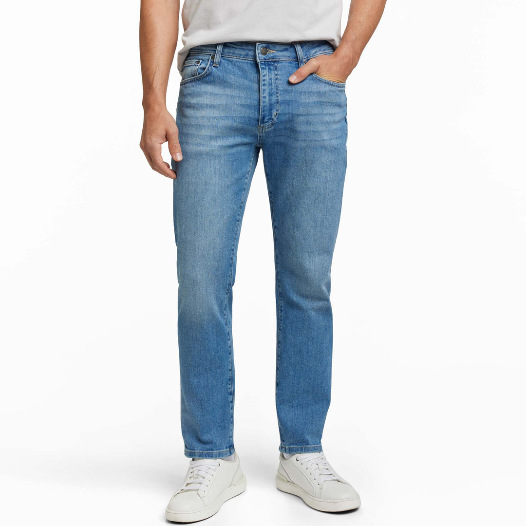 Ash & Erie Blue Wash Midtown Jeans for Short Men   Midtown Jeans