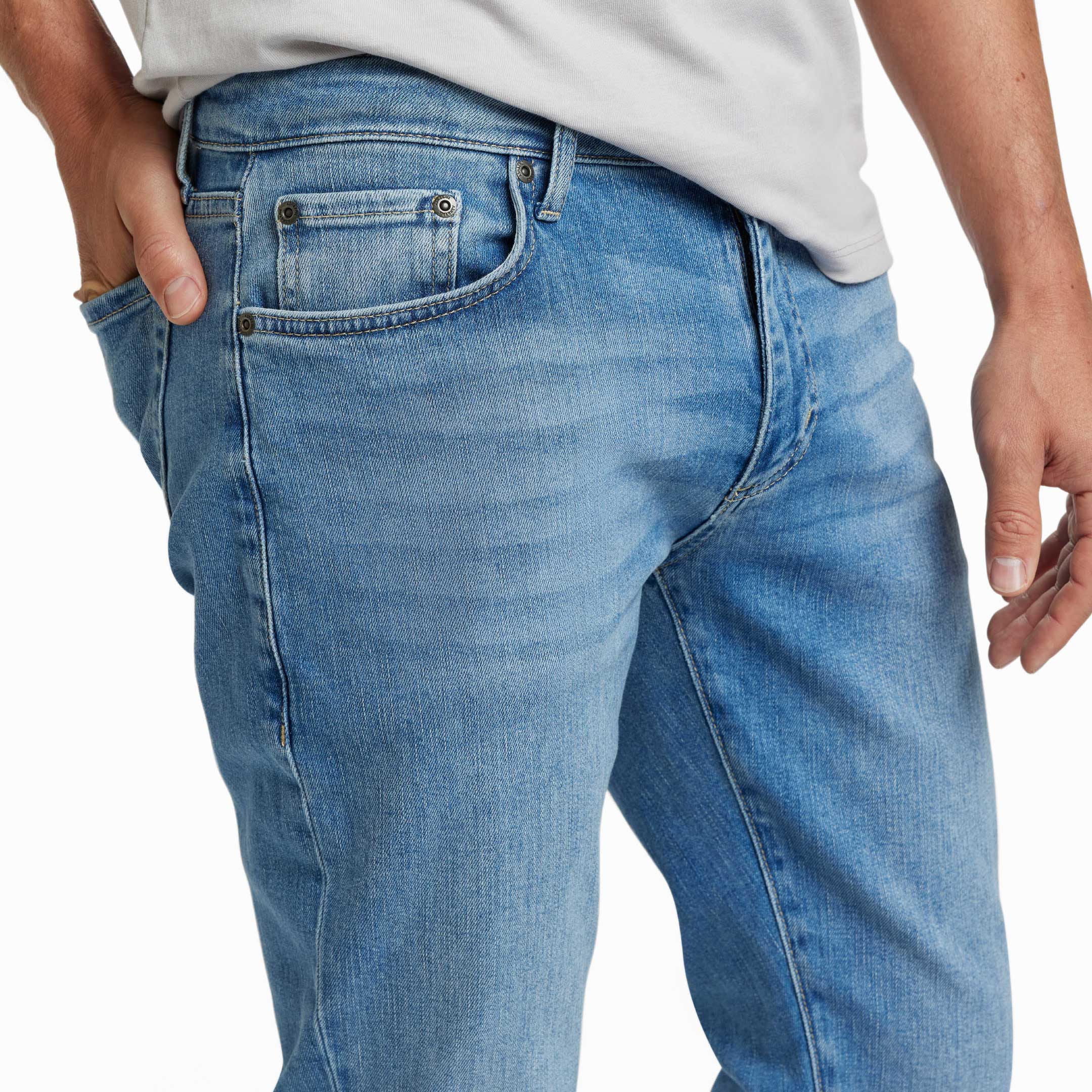 Ash & Erie Blue Wash Midtown Jeans for Short Men   Midtown Jeans