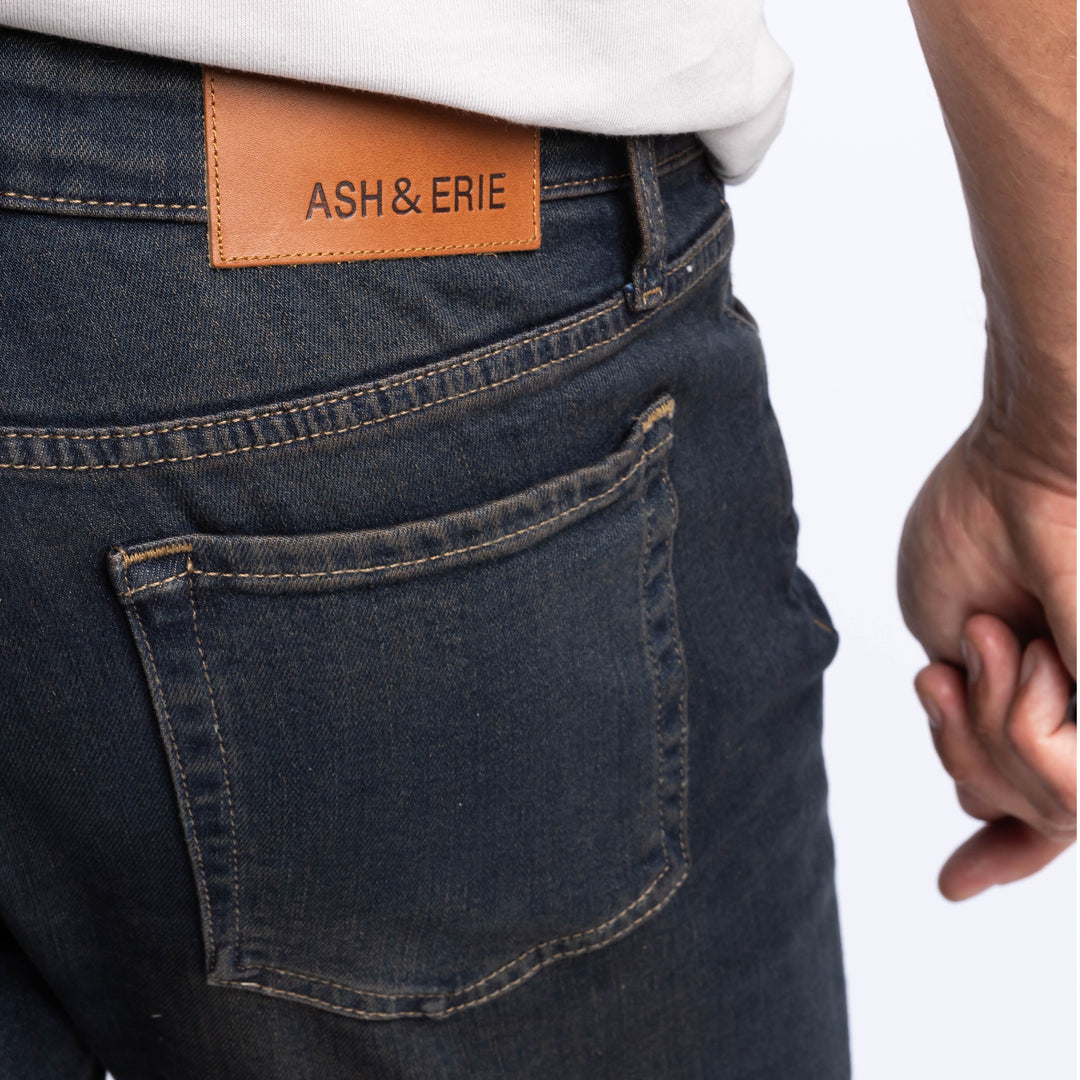 Ash & Erie Dark Wash Midtown Jeans for Short Men   Midtown Jeans