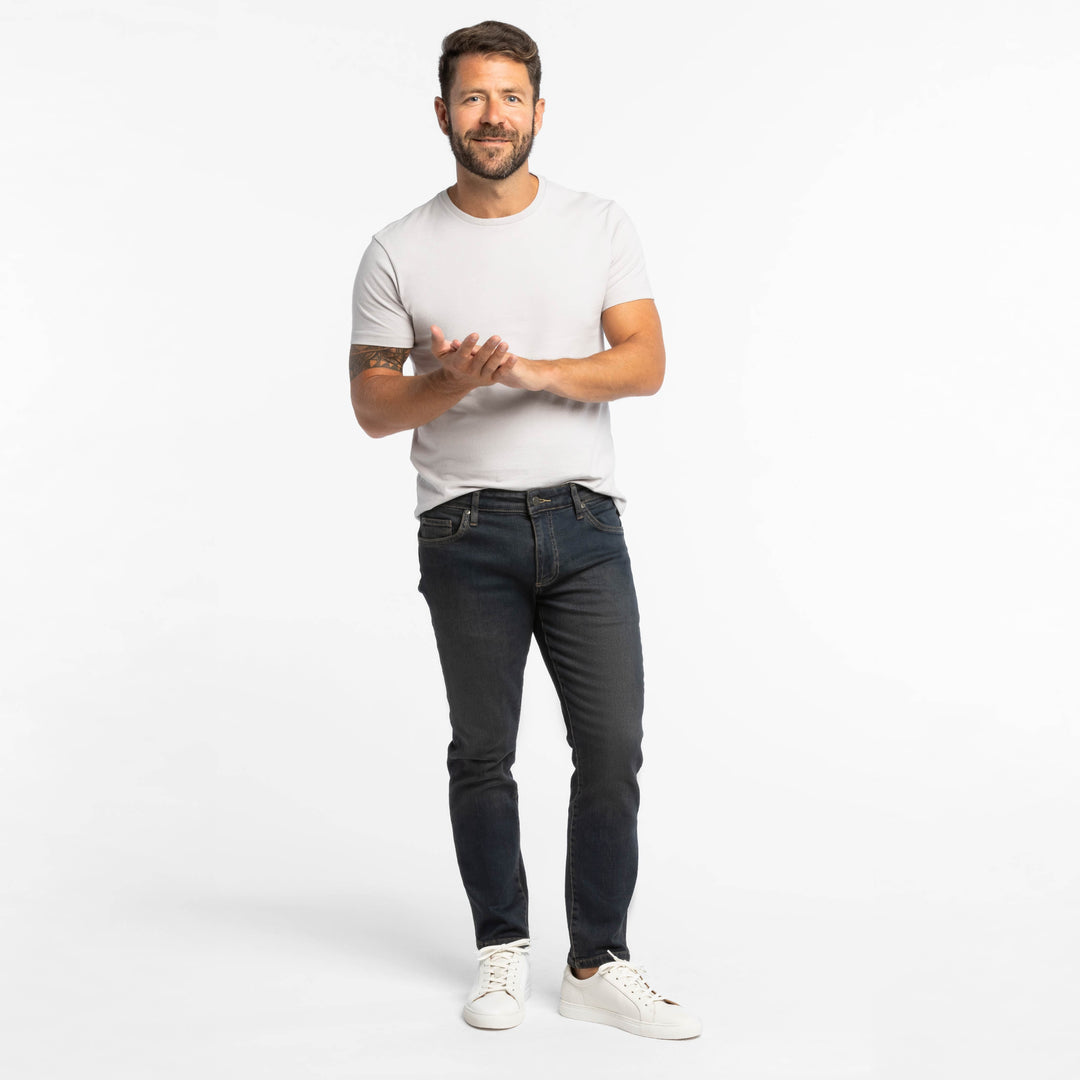 Ash & Erie Dark Wash Midtown Jeans for Short Men   Midtown Jeans