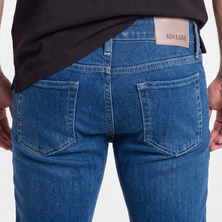 Ash & Erie Medium Wash Midtown Jeans for Short Men   Midtown Jeans