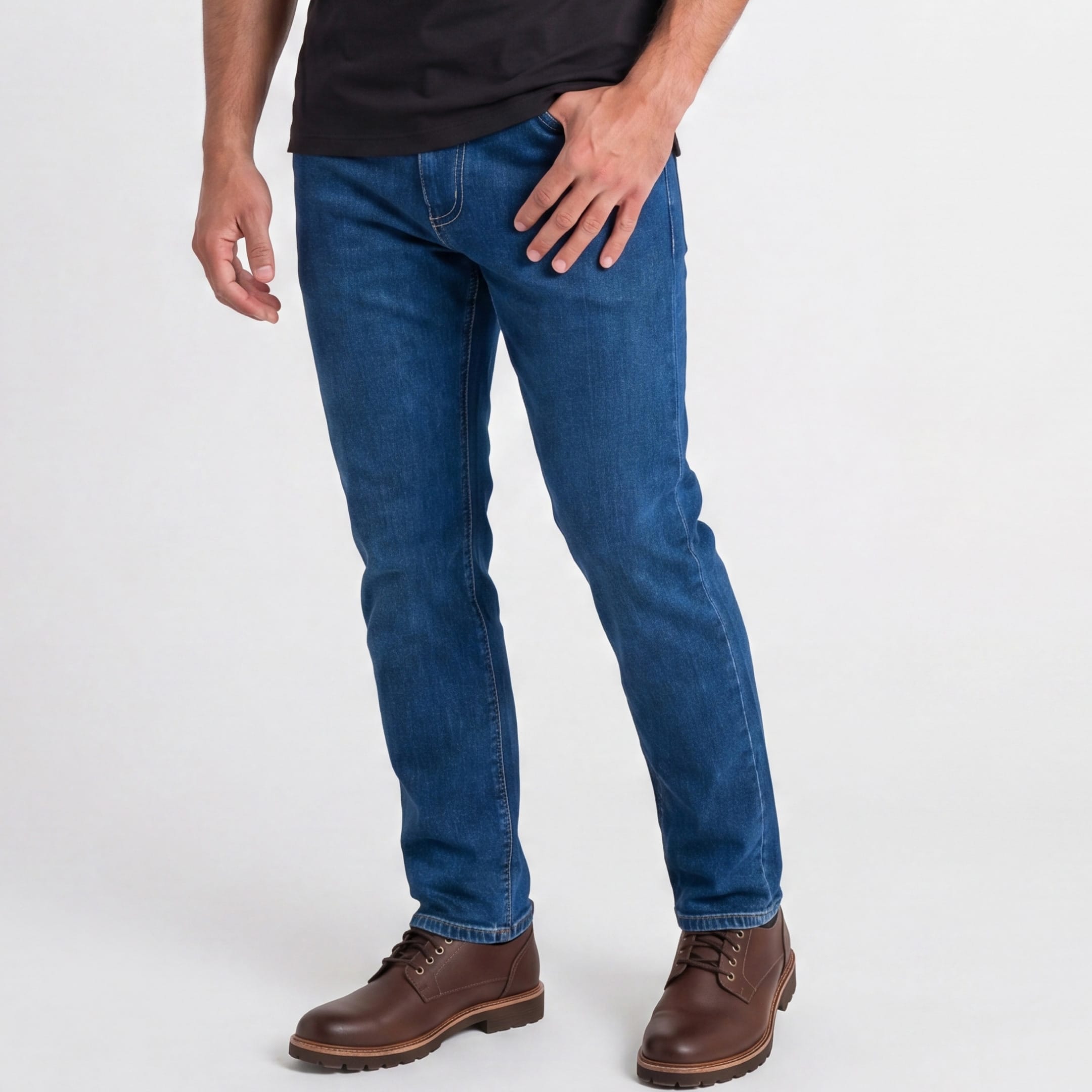 Ash & Erie Medium Wash Midtown Jeans for Short Men   Midtown Jeans