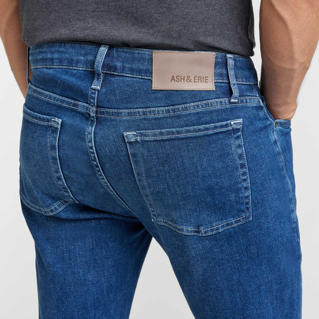 Ash & Erie Medium Wash Midtown Jeans for Short Men   Midtown Jeans