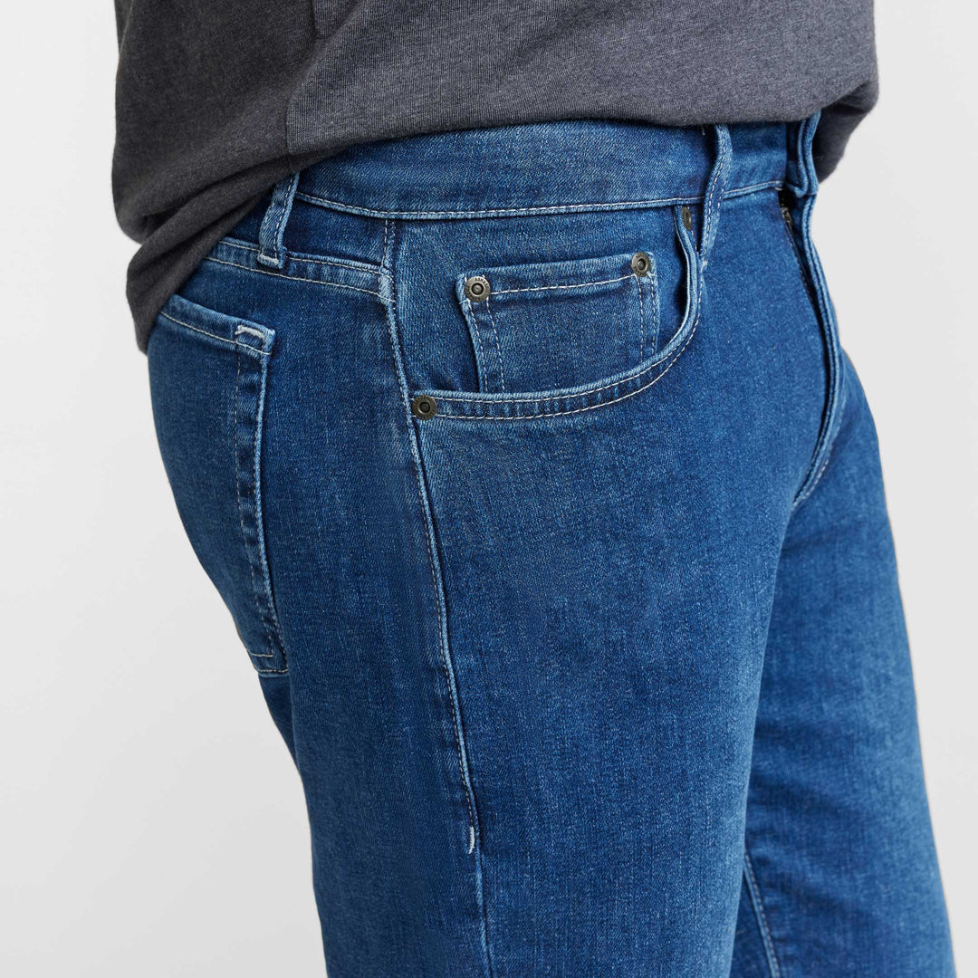 Ash & Erie Medium Wash Midtown Jeans for Short Men   Midtown Jeans