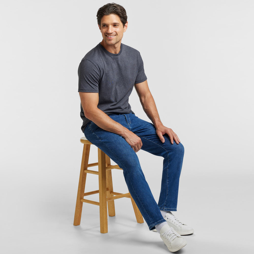 Ash & Erie Medium Wash Midtown Jeans for Short Men   Midtown Jeans