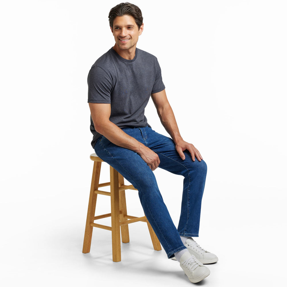 Ash & Erie Medium Wash Midtown Jeans for Short Men   Midtown Jeans
