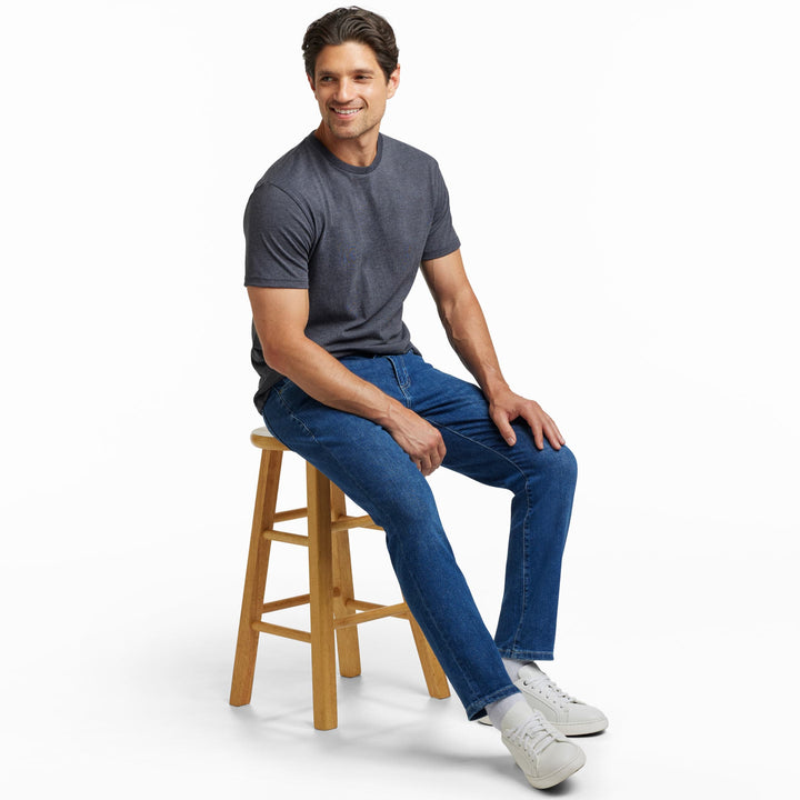 Ash & Erie Medium Wash Midtown Jeans for Short Men   Midtown Jeans