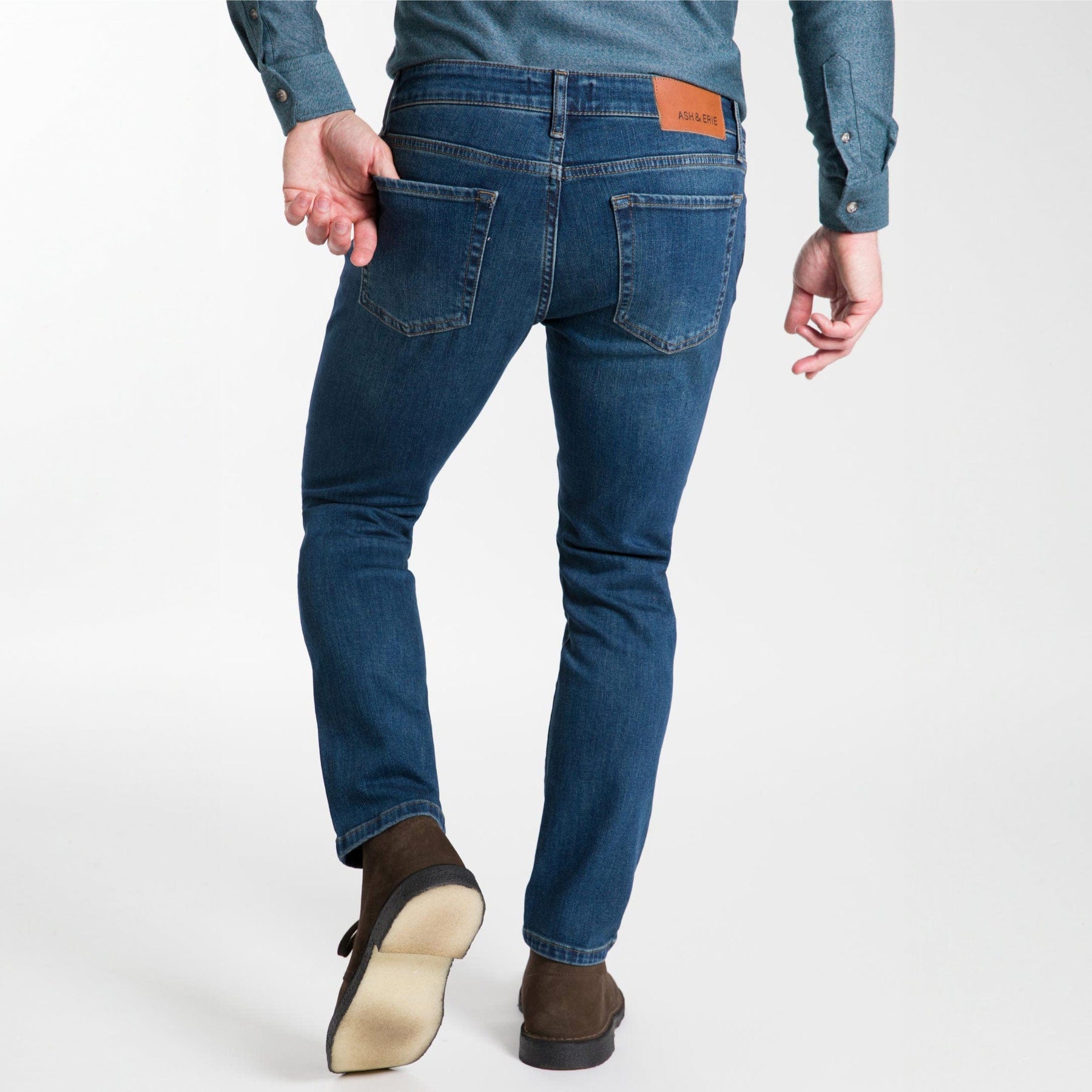 Ash & Erie Original Wash Midtown Jeans for Short Men