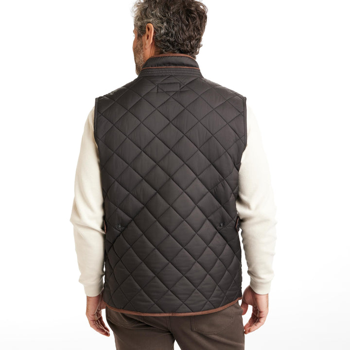 Ash & Erie Black Quilted Vest for Short Men   Quilted Vest