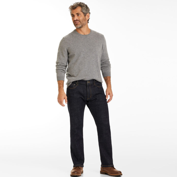 Ash & Erie Rinse Wash Stretch Selvedge Jeans for Short Men  