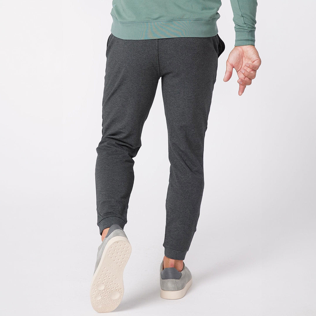 Ash & Erie Charcoal French Terry Jogger for Short Men