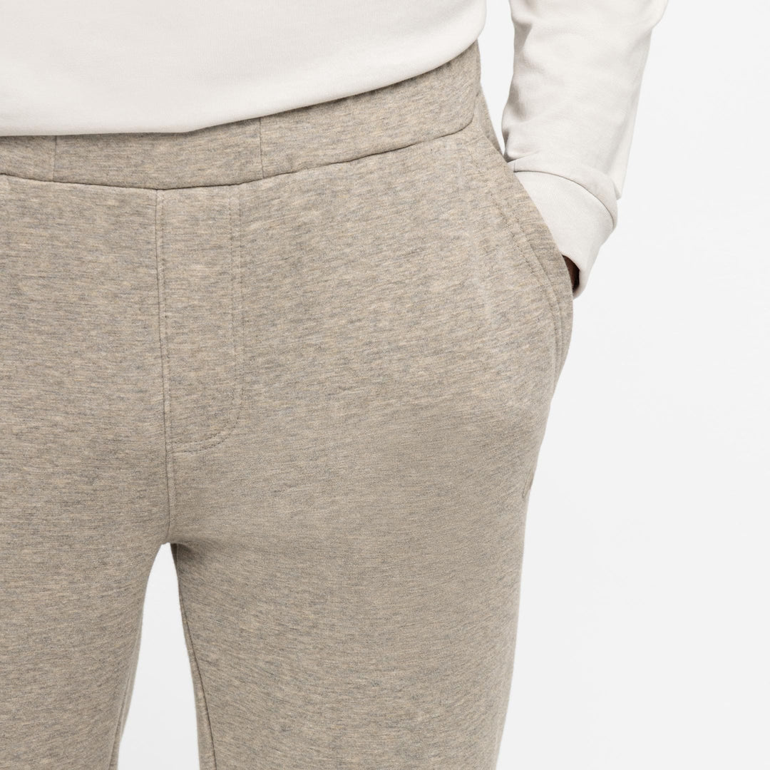 Ash & Erie Heather Oat French Terry Jogger for Short Men   Roam Jogger