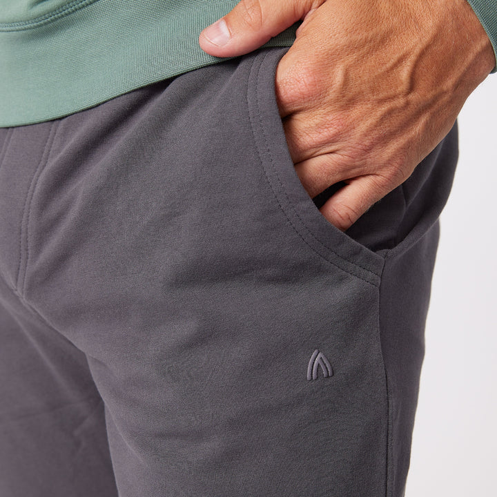 Ash & Erie Iron Grey French Terry Jogger for Short Men   Roam Jogger