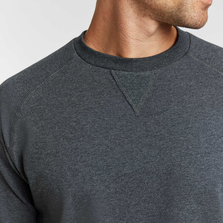 Ash & Erie Charcoal French Terry Sweatshirt for Short Men   Roam Sweatshirt