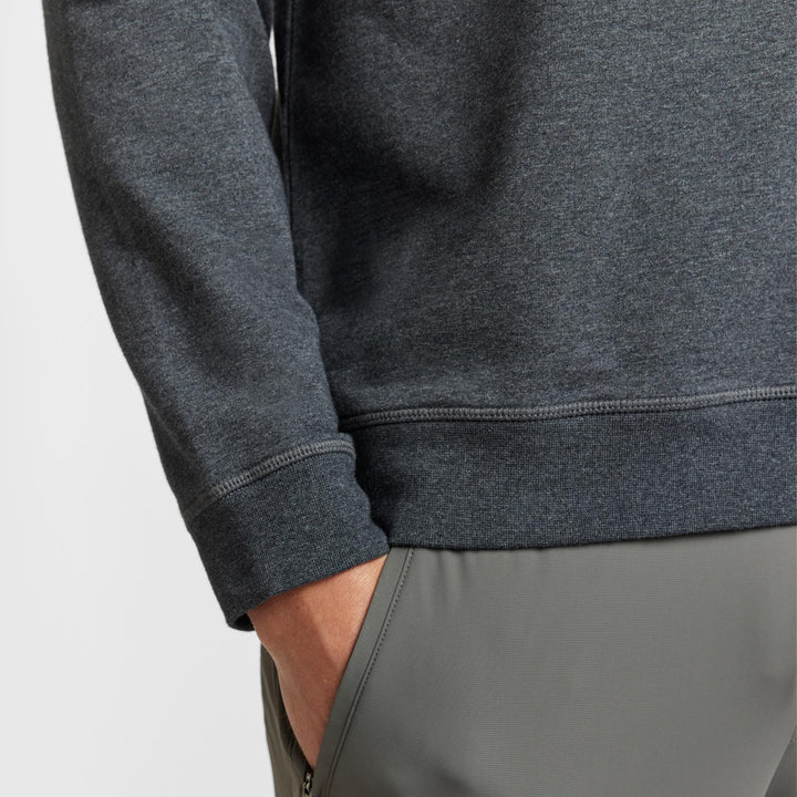 Ash & Erie Charcoal French Terry Sweatshirt for Short Men   Roam Sweatshirt