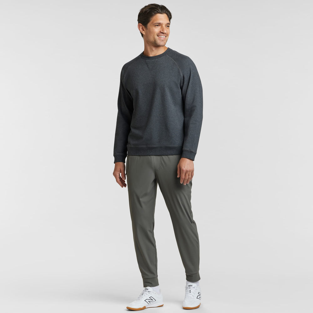 Ash & Erie Charcoal French Terry Sweatshirt for Short Men   Roam Sweatshirt