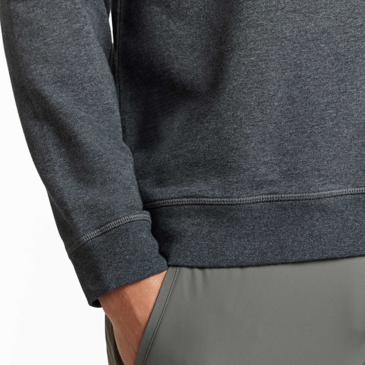 Ash & Erie Charcoal French Terry Sweatshirt for Short Men   Roam Sweatshirt