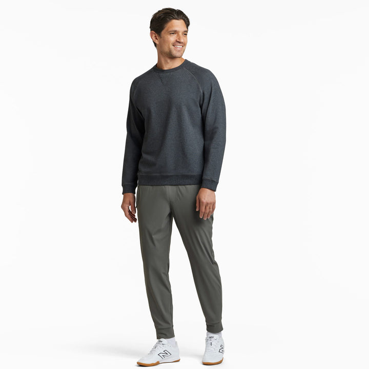 Ash & Erie Charcoal French Terry Sweatshirt for Short Men   Roam Sweatshirt
