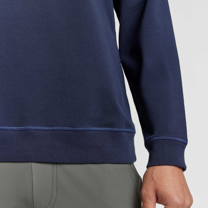 Ash & Erie Navy French Terry Sweatshirt for Short Men   Roam Sweatshirt