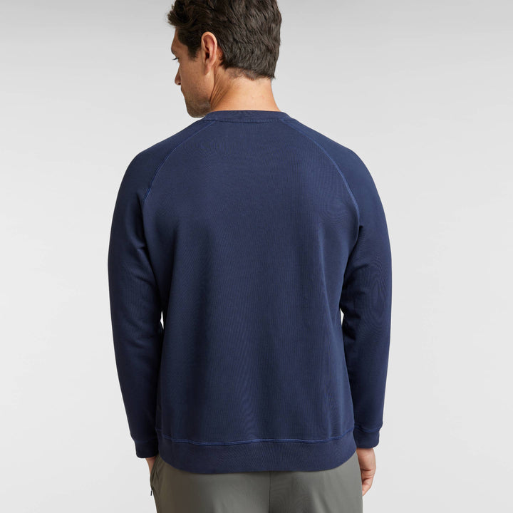 Ash & Erie Navy French Terry Sweatshirt for Short Men   Roam Sweatshirt