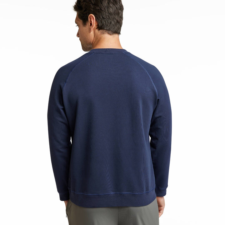 Ash & Erie Navy French Terry Sweatshirt for Short Men   Roam Sweatshirt