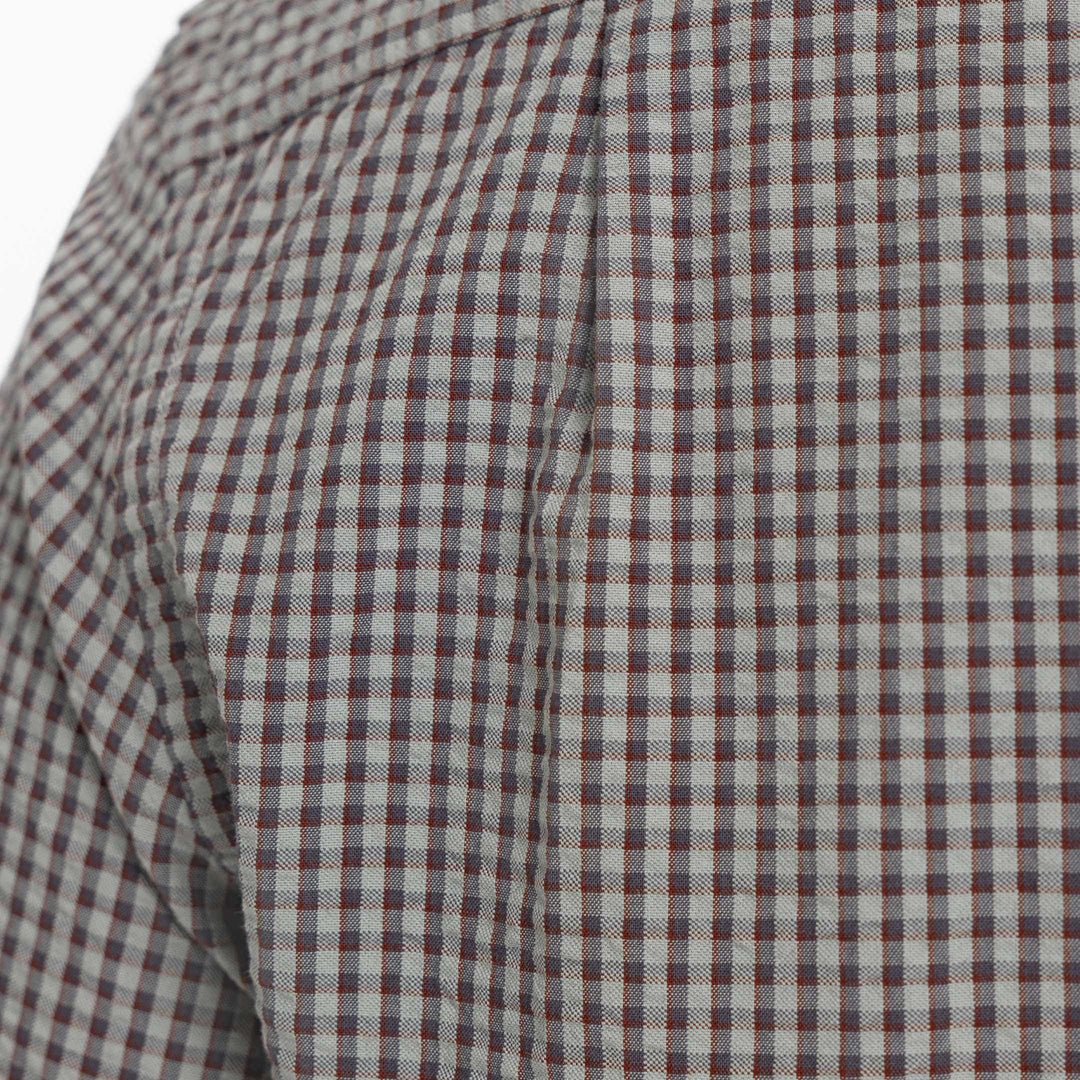 Ash & Erie Ashford Plaid Seersucker Short Sleeve Shirt for Short Men   Short Sleeve Everyday Shirts