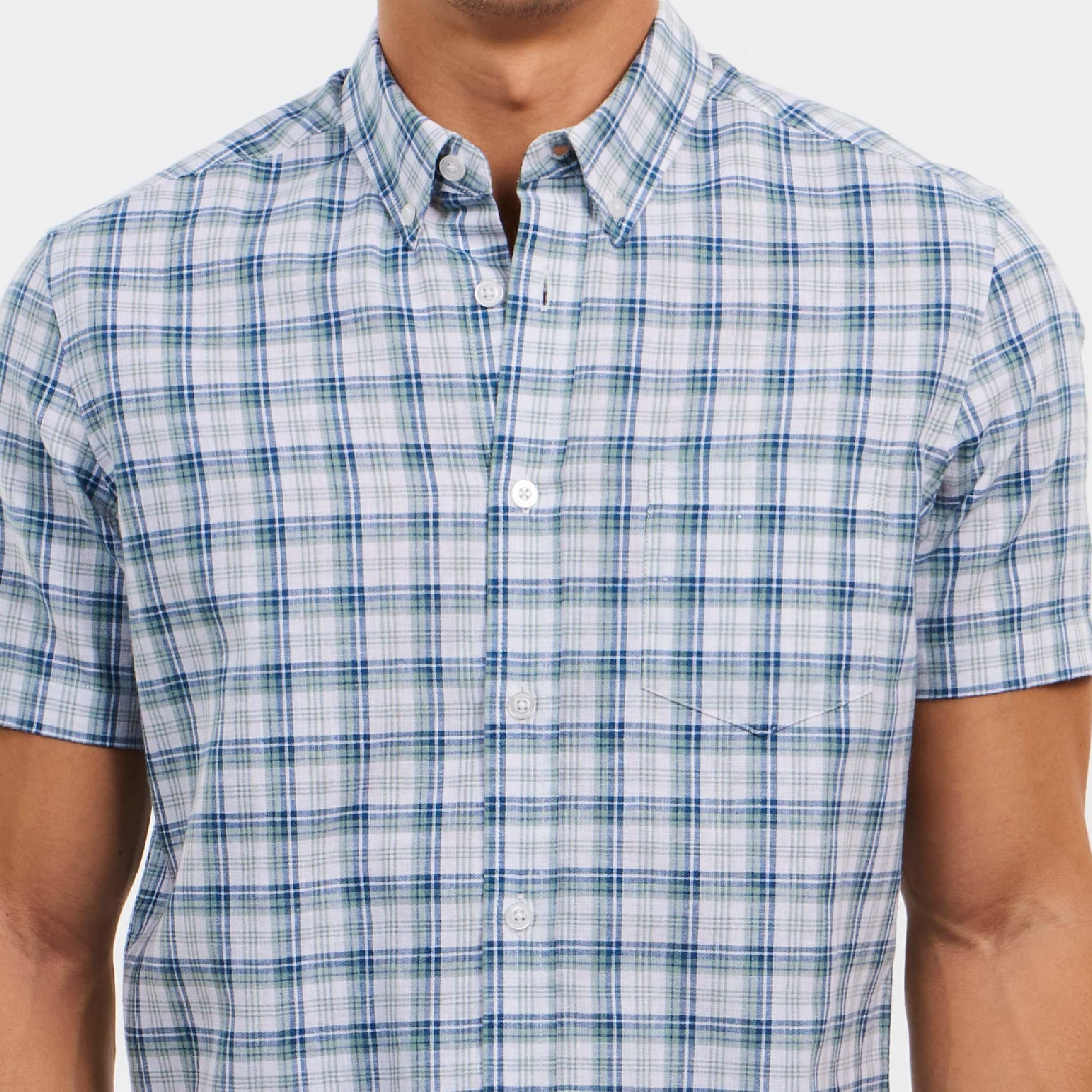 Ash & Erie Riverfront Linen Everyday Short Sleeve Shirt for Short Men   Short Sleeve Everyday Shirts