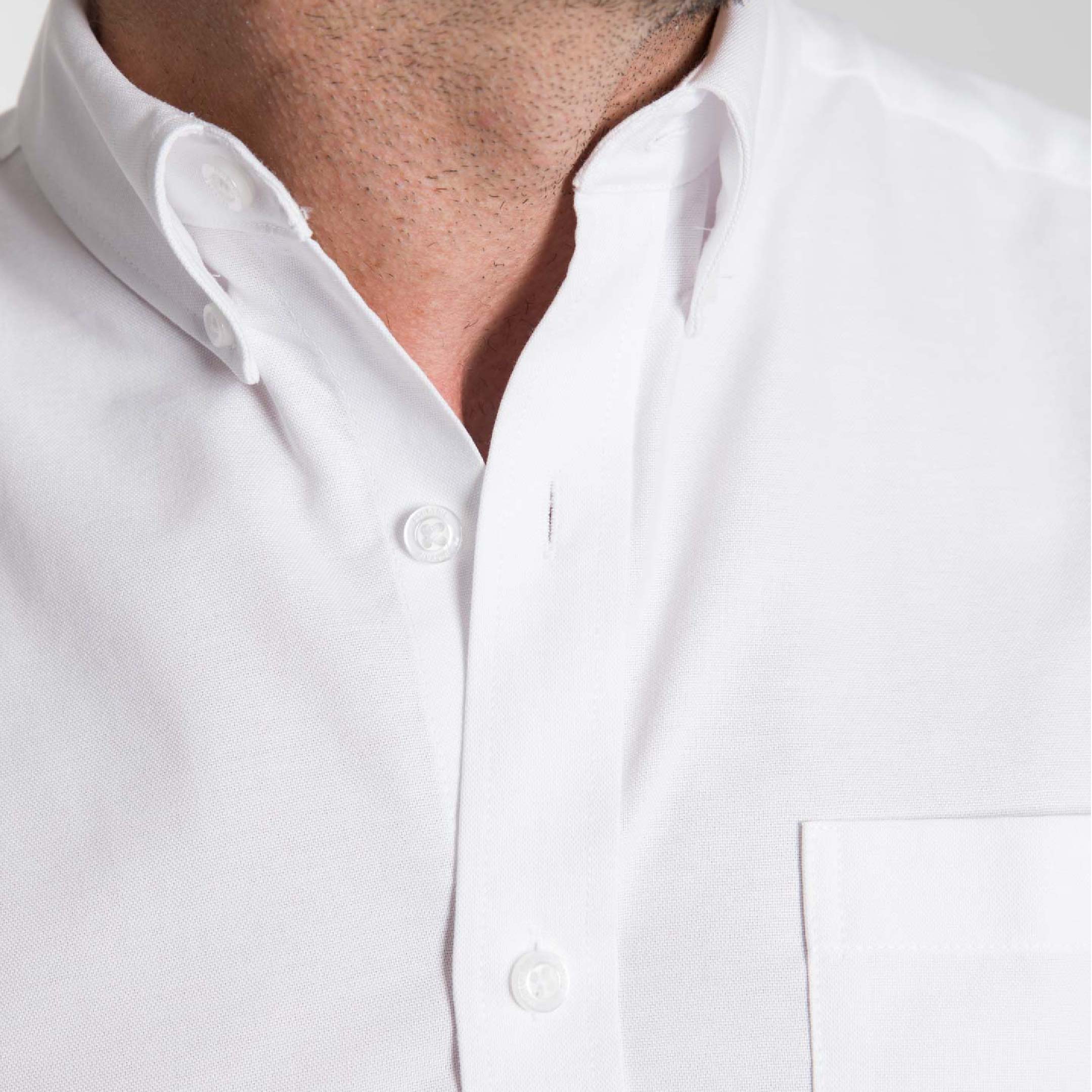 Ash & Erie White Oxford Wrinkle Free Short Sleeve Shirt for Short Men White Oxford / XS / Slim Ash & Erie White Oxford Wrinkle Free Short Sleeve Shirt for Short Men White Oxford / XS / Slim