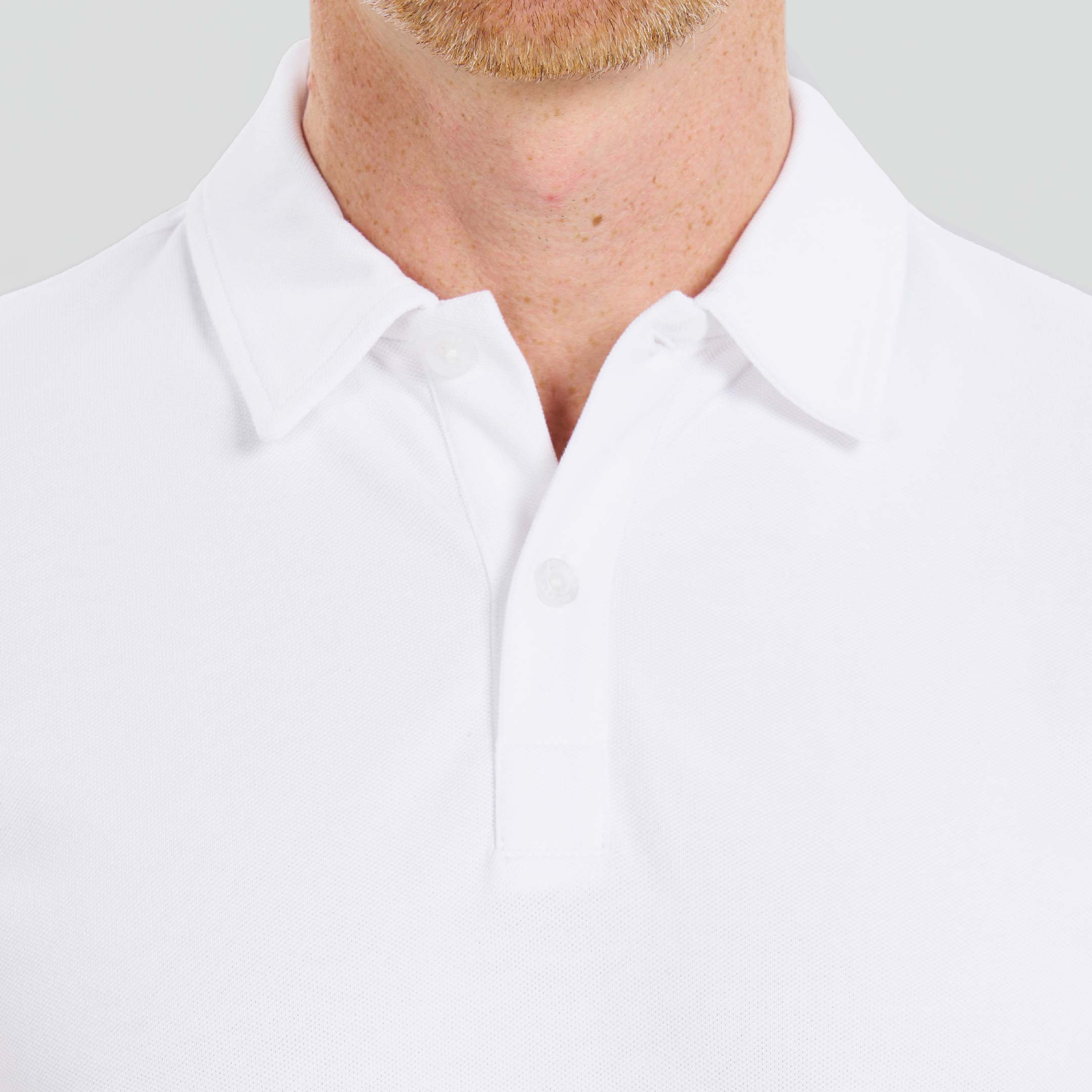 Ash & Erie Heather Light Grey Pique Polo Shirt for Short Men   Short Sleeve Polo Shirt