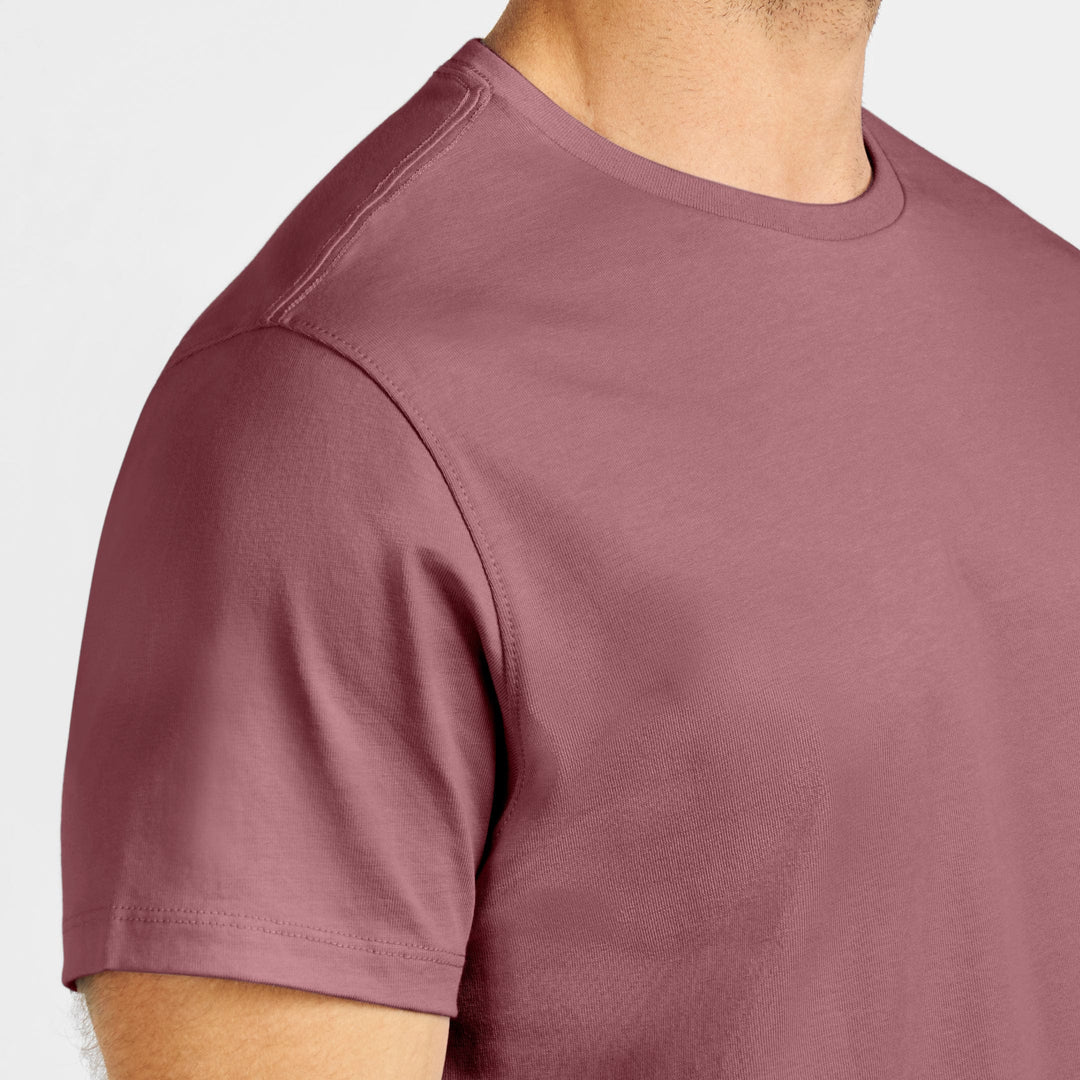 Ash & Erie Berry Pima Cotton Crew Neck T-Shirt for Short Men   Short Sleeve Premium Tee
