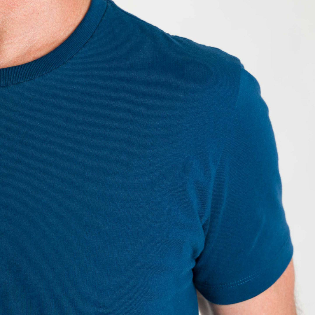 Ash & Erie Washed Black Pima Cotton Crew Neck T-Shirt for Short Men   Short Sleeve Premium Tee