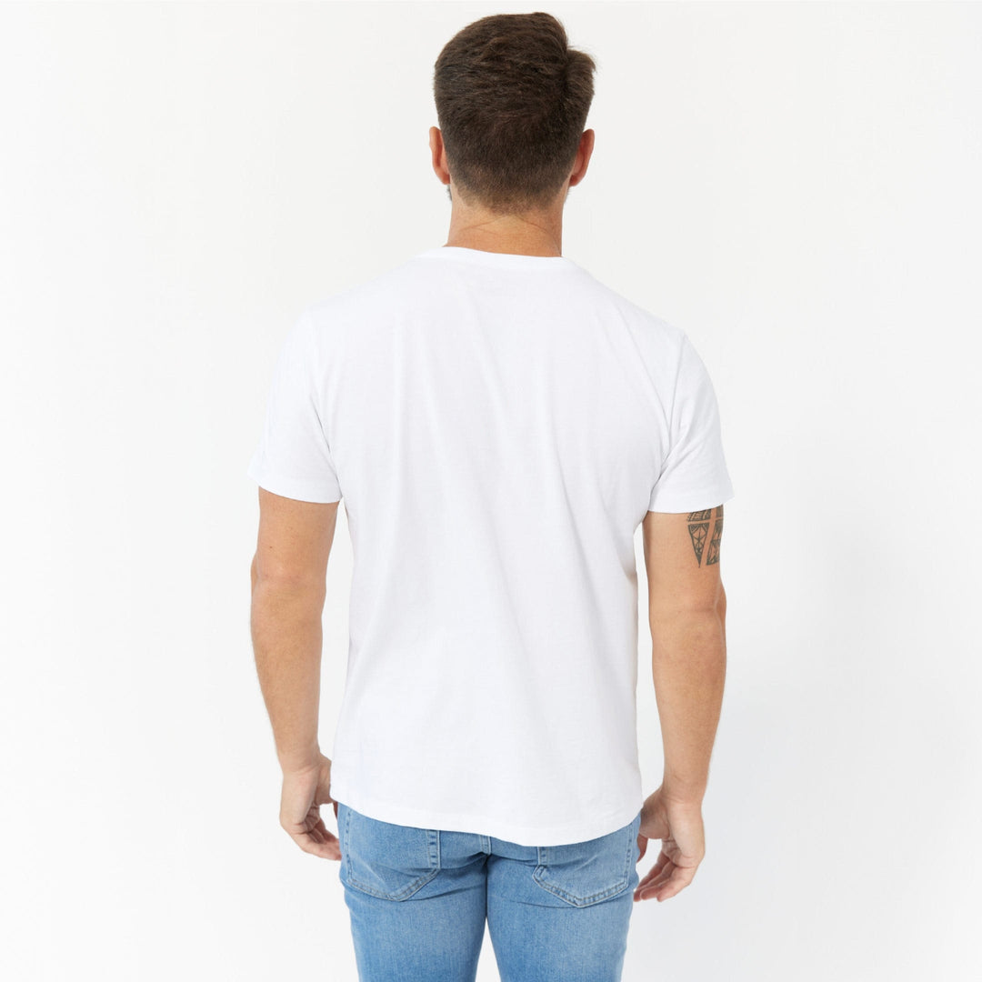 Ash & Erie White Pima Cotton Crew Neck T-Shirt for Short Men   Short Sleeve Premium Tee