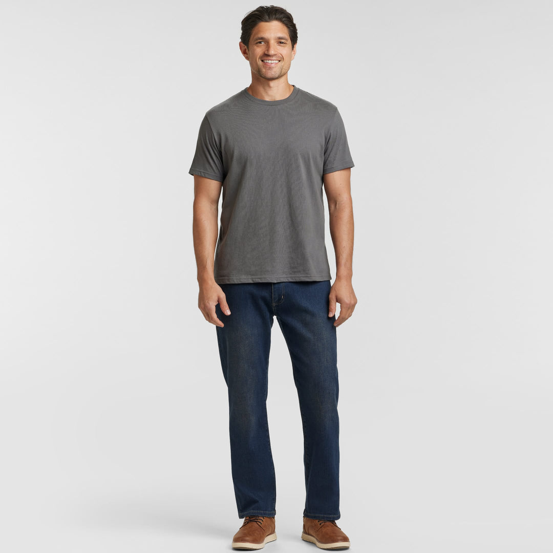 Ash & Erie Asphalt Crew Neck T-Shirt for Short Men   Short Sleeve Tee