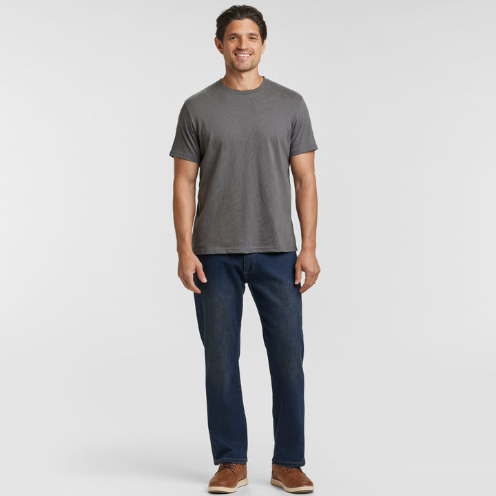Ash & Erie Asphalt Crew Neck T-Shirt for Short Men   Short Sleeve Tee