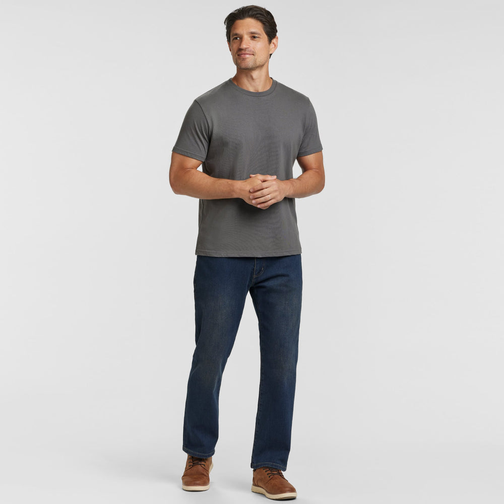 Ash & Erie Asphalt Crew Neck T-Shirt for Short Men   Short Sleeve Tee
