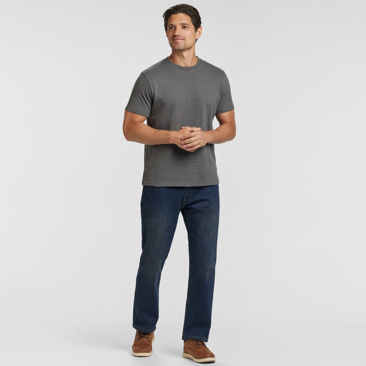 Ash & Erie Asphalt Crew Neck T-Shirt for Short Men   Short Sleeve Tee