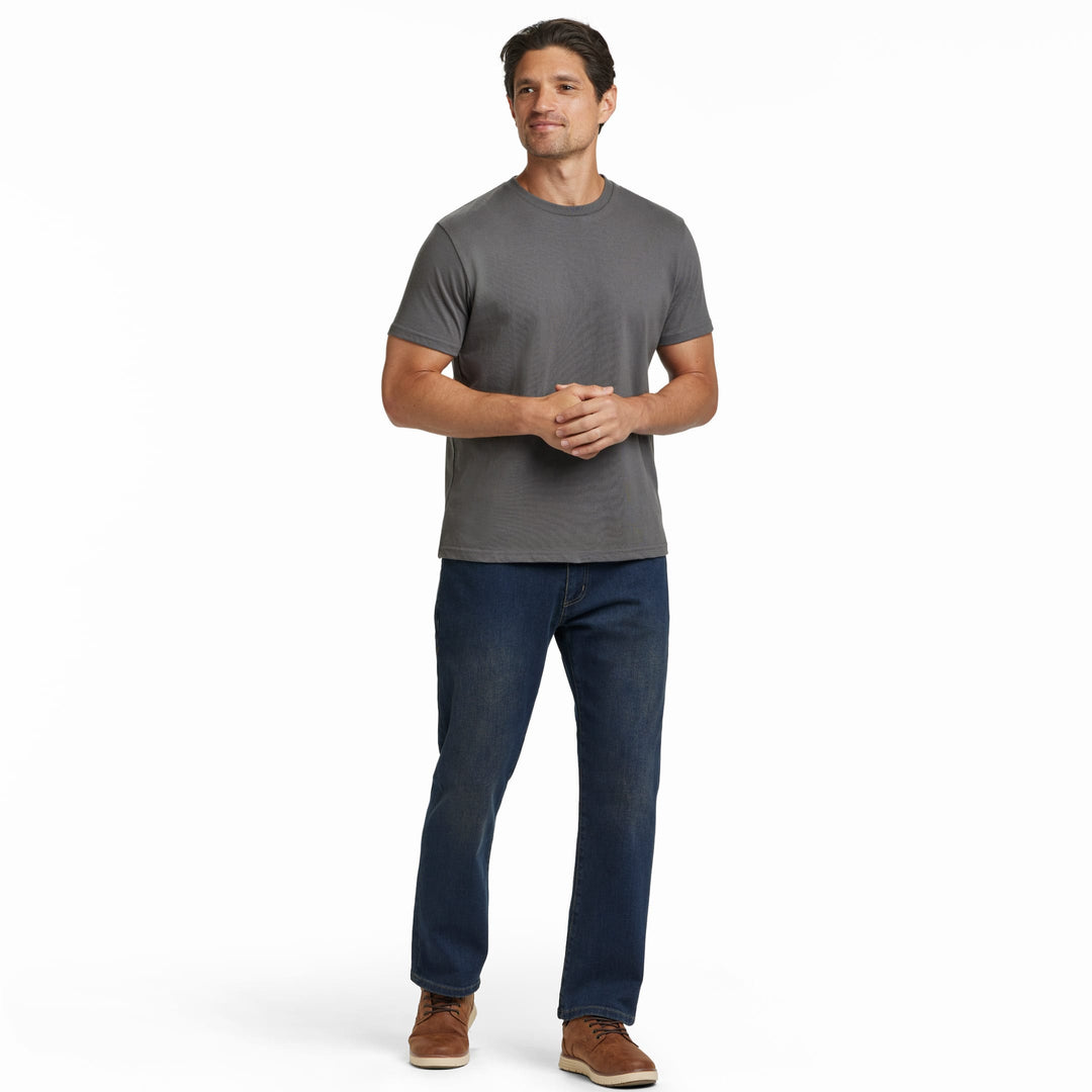 Ash & Erie Asphalt Crew Neck T-Shirt for Short Men   Short Sleeve Tee