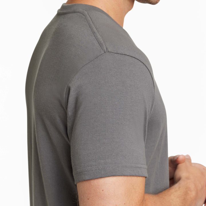Ash & Erie Asphalt Crew Neck T-Shirt for Short Men   Short Sleeve Tee